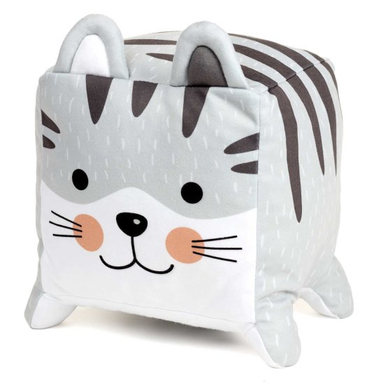 Textilná hračka Mačička - sivá