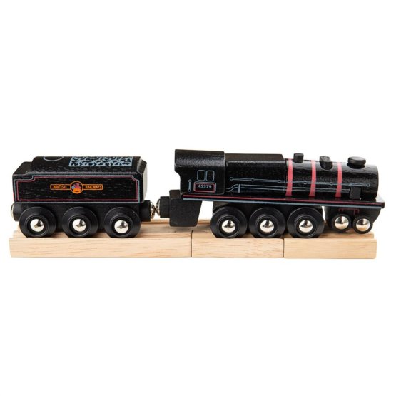 Bigjigs Rail Drevená replika lokomotívy Black 5 engine