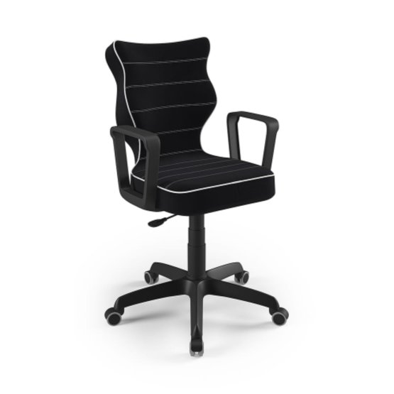 Kancelárska stolička upravená na výšku 159 - 188 cm - čierna