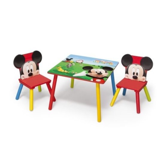 Detský stôl so stoličkami - myšiak Mickey II