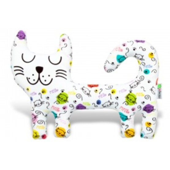 Textilná hračka - biela mačička Meow