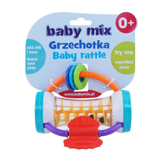 Detské hrkálka Baby Mix farebný valec Podľa obrázku