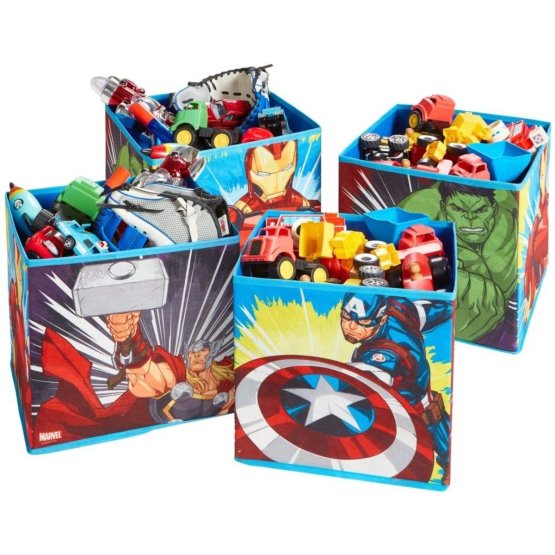Štyri úložné boxy - Avengers