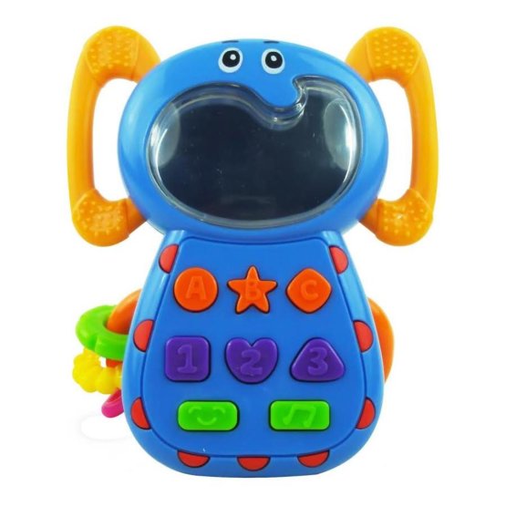 Detská hračka so zvukom Baby Mix Sloník Modrá