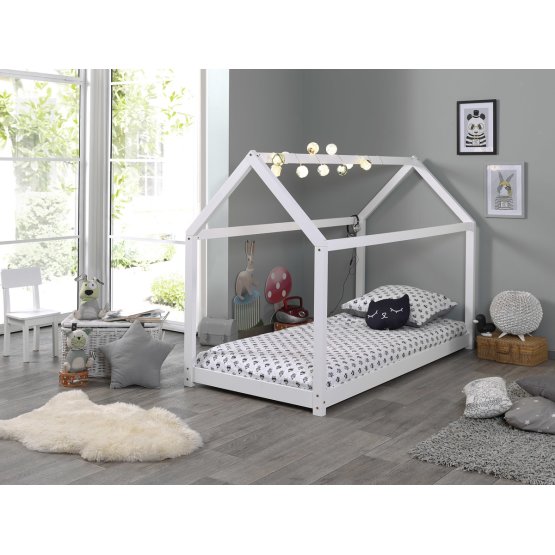 Detská domčeková posteľ Cabane - biela