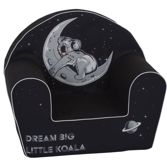 Detské kresielko Koala na mesiaci - čierne
