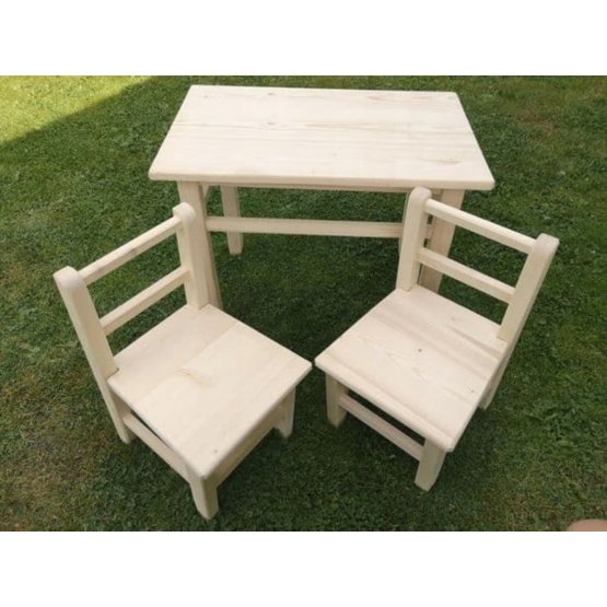 Detský drevený stôl so stoličkami Woodland