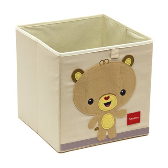 Detský látkový úložný box Fisher Price - medveď