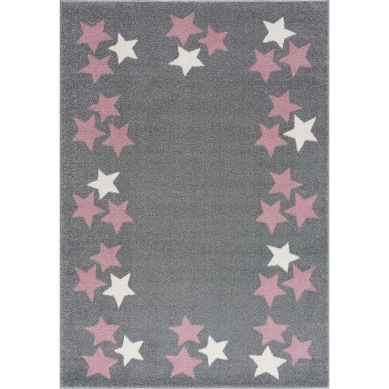 Detský koberec Spring Star - šedý