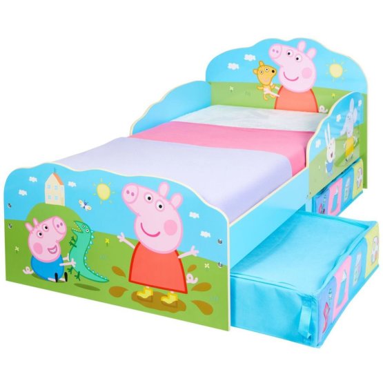 Detská posteľ Peppa Pig s úložnými boxami