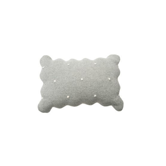 Dekoračný pletený vankúšik Biscuit - Grey