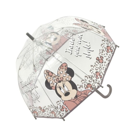 Detský priehľadný dáždnik Minnie Mouse - šedý