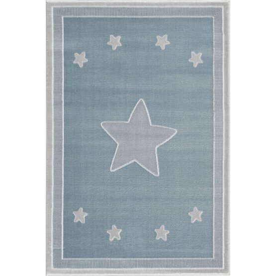 Detský koberec Princess Star- modrý