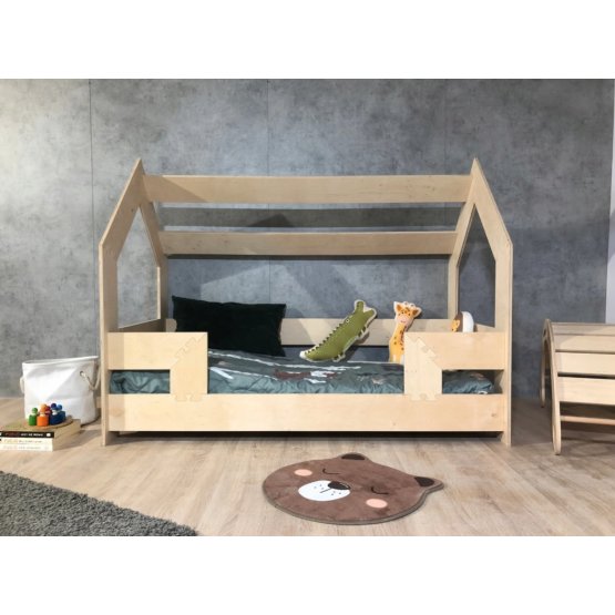 Domčeková posteľ Puzzle 160x80 - prírodná