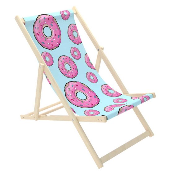 Plážové ležadlo Ružové Donuty