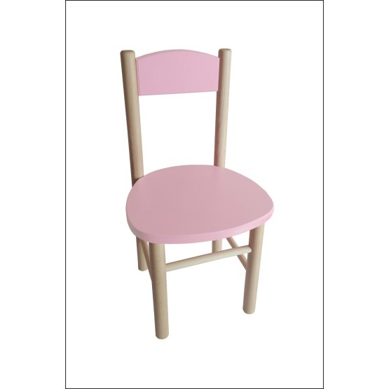 Detská stolička Polly - svetlo ružová