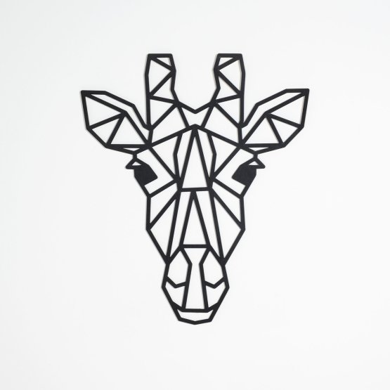 Drevený geometrický obraz - Žirafa - rôzne farby