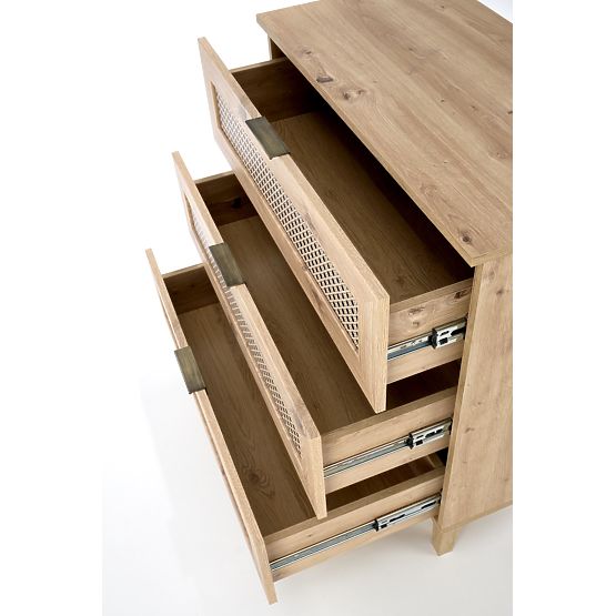 BORNEO KM-2 komoda dub artisan/čierna