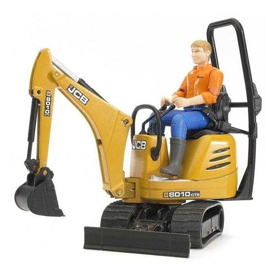 Bruder LAND ROVER + prepravník, minibager JCB