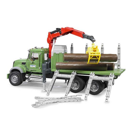 Bruder Nákladné auto MACK Granit prepravník dreva
