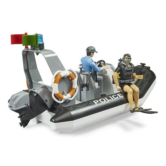 Bruder Policajný čln s policajtom a potápačom