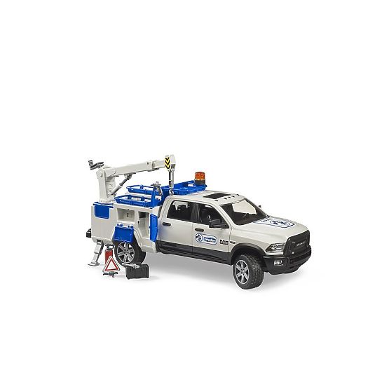 Bruder RAM 2500 Servisné vozidlo s otočným ramenom a majákom