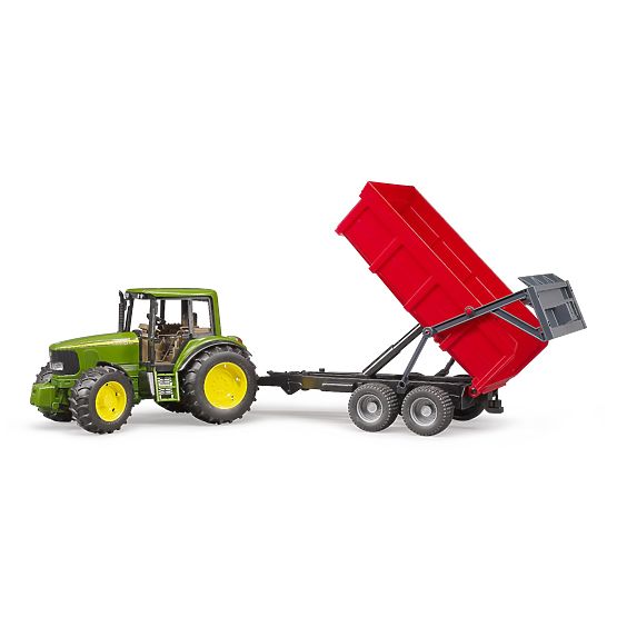 Bruder traktor John Deere a sklápač