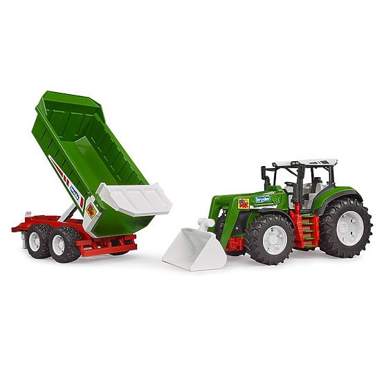 Bruder Traktor ROADMAX s čelným nakladačom a vozom