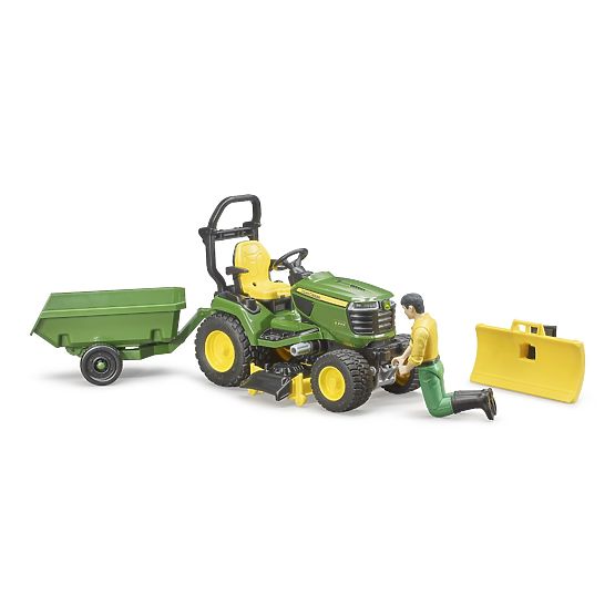 Bruder Záhradný traktor John Deere X949 so záhradníkom