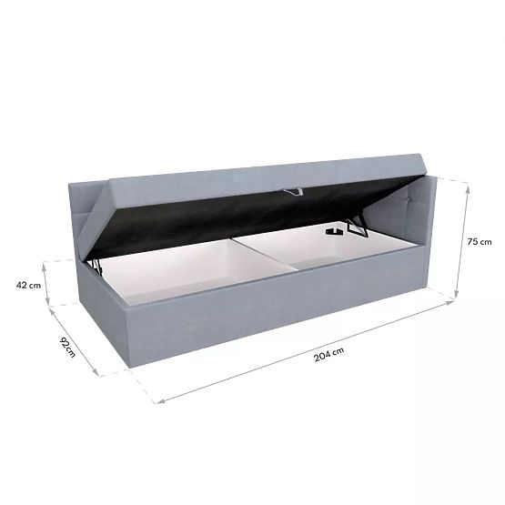 Čalúnená posteľ BILLY - 200 x 90 cm