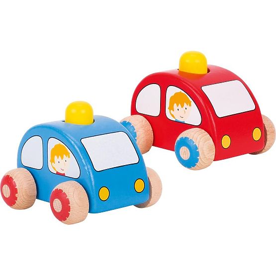 Červené autíčko s klaksónom