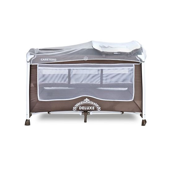 Cestovná postieľka CARETERO Deluxe beige Béžová