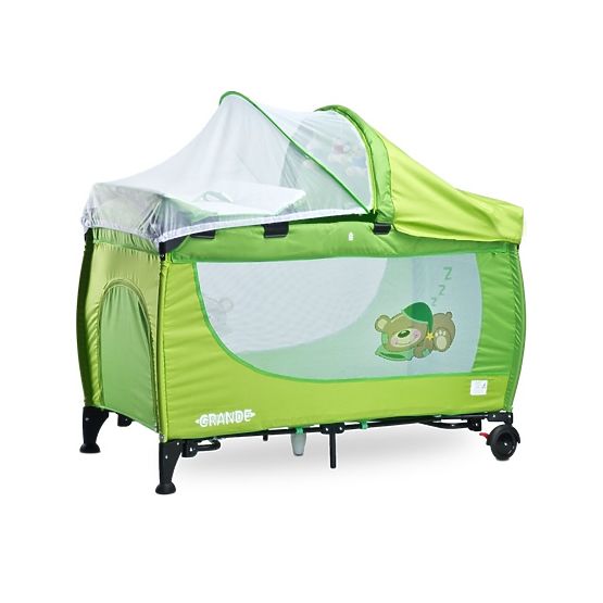 Cestovná postieľka CARETERO Grande green 2016 Zelená
