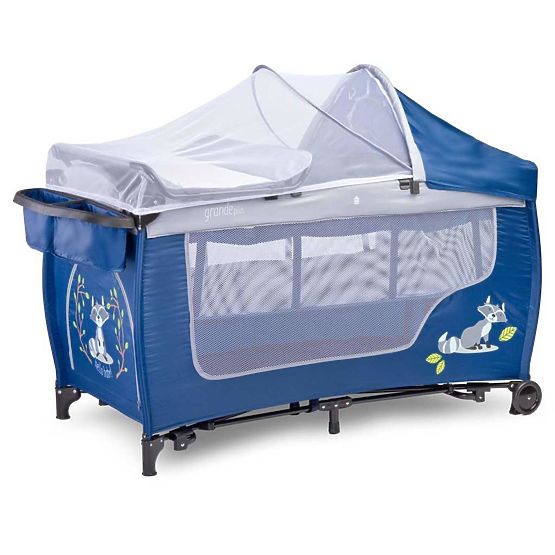 Cestovná postieľka CARETERO Grande Plus 2018 navy Modrá