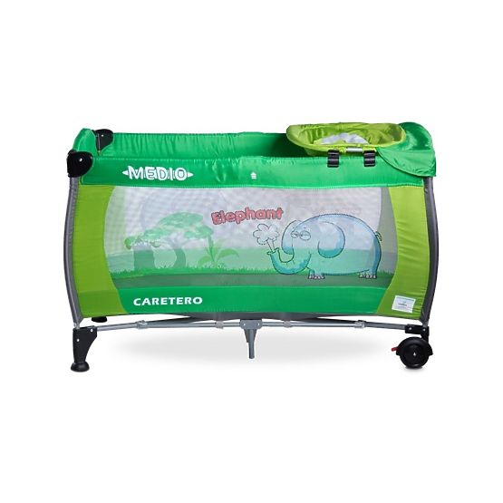 Cestovná postieľka CARETERO Medio green Zelená