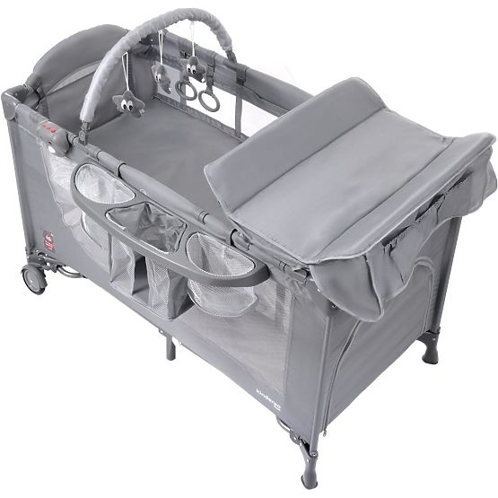 Cestovná postieľka Comfort Plus - sivá