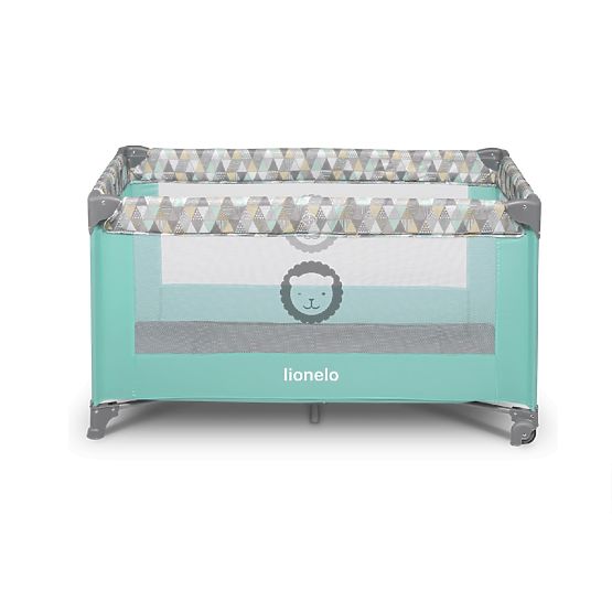 Cestovná postieľka Lionel Adriaa - tyrkysová