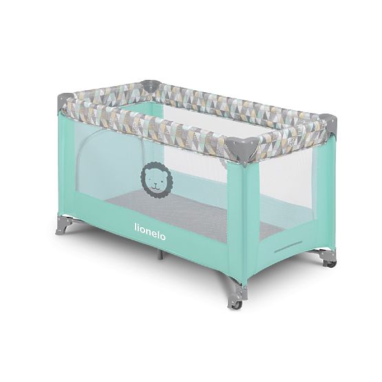 Cestovná postieľka Lionel Adriaa - tyrkysová
