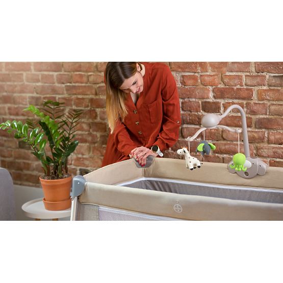 Cestovná postieľka LIONELO Simon - béžová