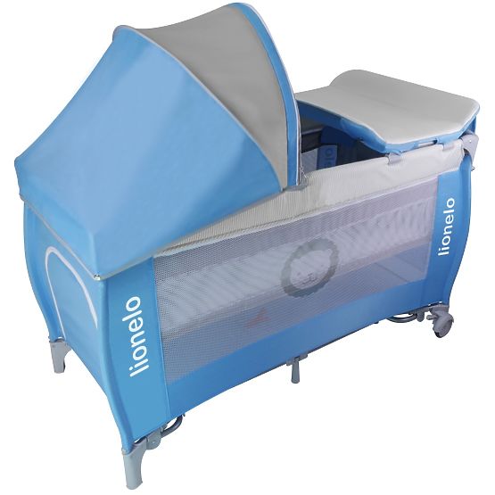 Cestovná postieľka LIONELO Sven plus - modrá