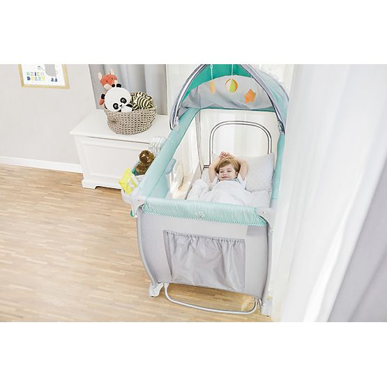 Cestovná postieľka LIONELO Sven plus - modrá