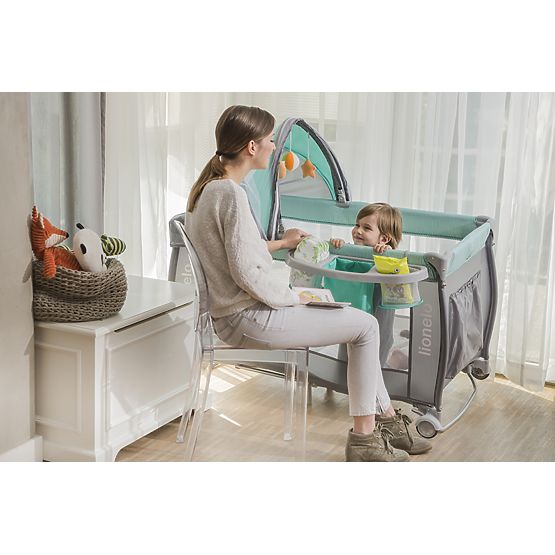 Cestovná postieľka LIONELO Sven plus - ružová