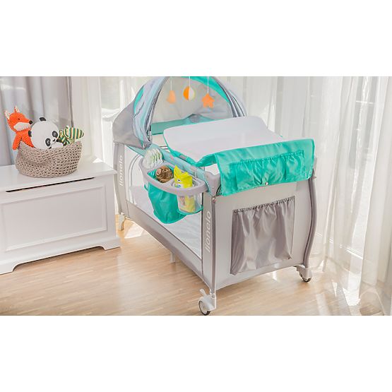 Cestovná postieľka LIONELO Sven plus - ružová