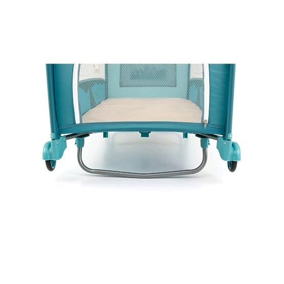 Cestovná postieľka Milly Mally Mirage Deluxe elephant Modrá