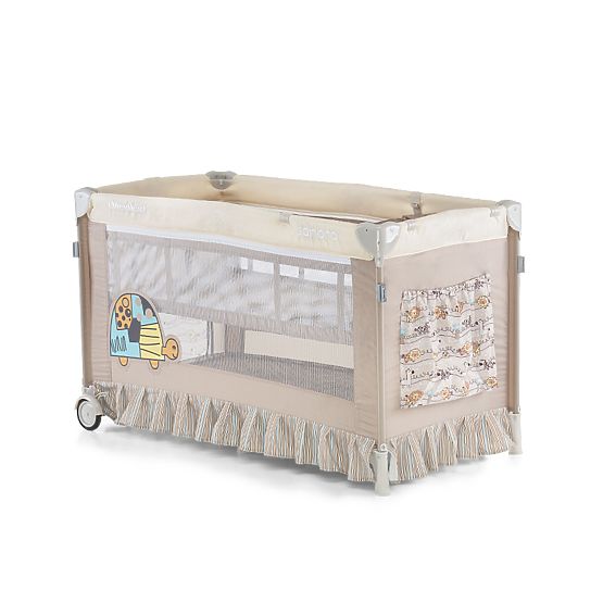 CHIPOLINO Cestovný postieľka Play pen and crib Sahara - béžová