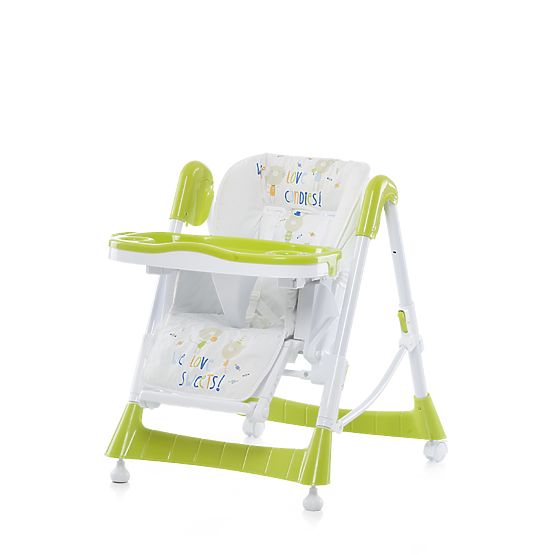 CHIPOLINO detská jedálenská stolička Comfort Plus - Lime