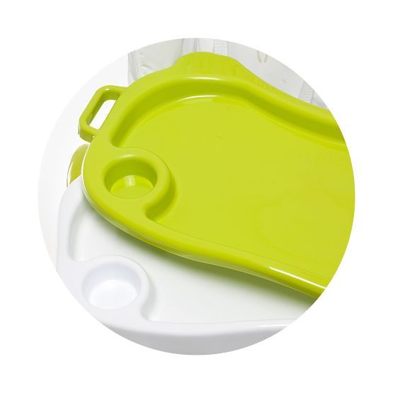 CHIPOLINO detská jedálenská stolička Comfort Plus - Lime