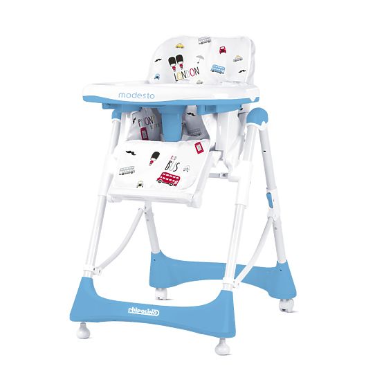 CHIPOLINO detská jedálenská stolička Modesto - Baby Blue
