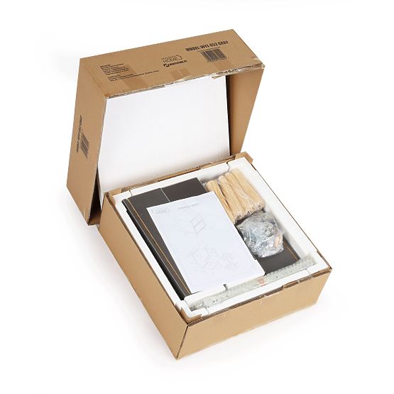 Čierny nočný stolík NORLA