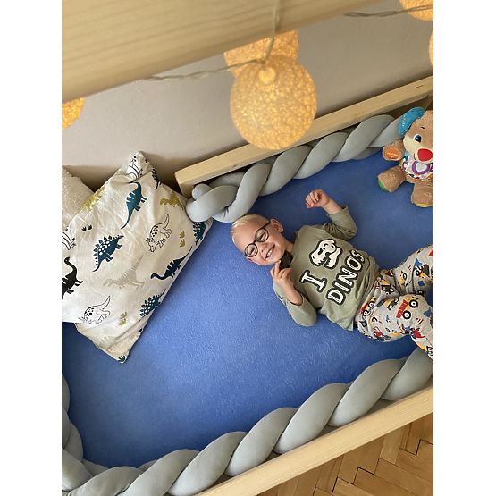 Copánkový mantinel 360 cm - šedý